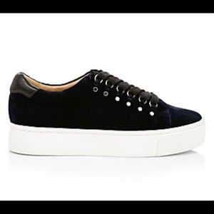 Joie Black Velvet Sneakers